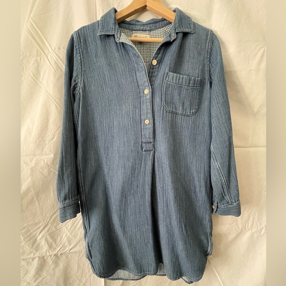 Madewell Fully Lined Denim Long-Sleeved Tunic